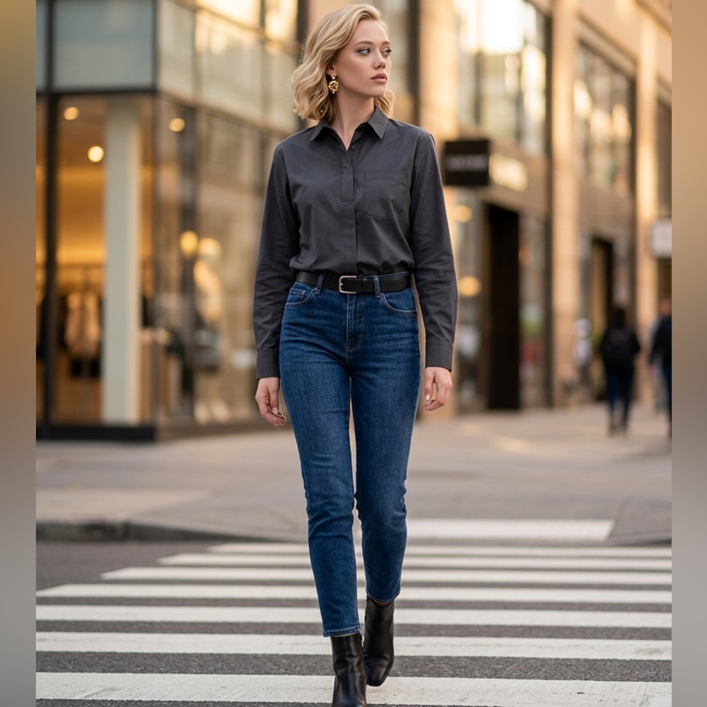 🤍 French Connection Women’s Henley Blouse | Classic Button-Front Top 🤍
